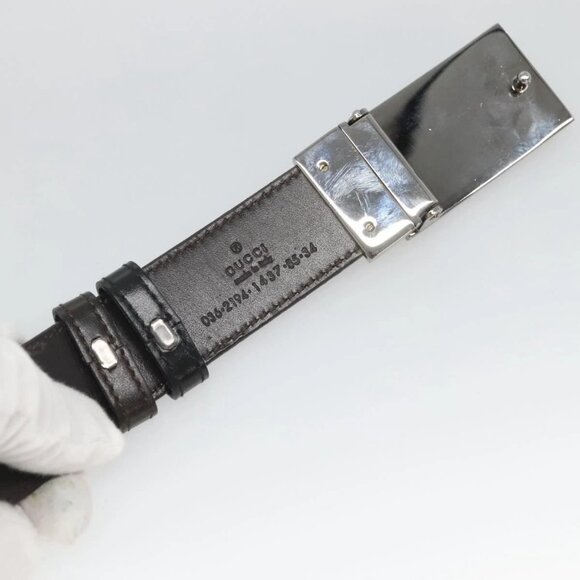 GUCCI Belt Leather 81.5-34.3\